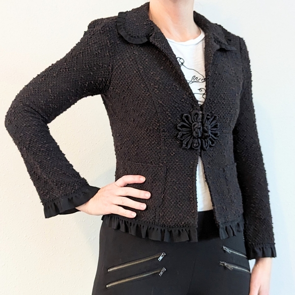 NANETTE LEPORE vintage inspired fitted jacket S XS - Picture 4 of 12